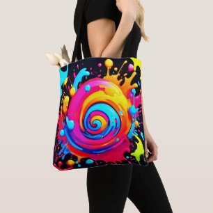 regenboogverfsplash draagtas