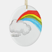 Regenboogversiering Keramisch Ornament (Rechts)