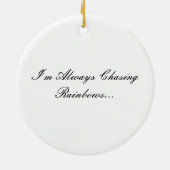 Regenboogversiering Keramisch Ornament (Achterkant)