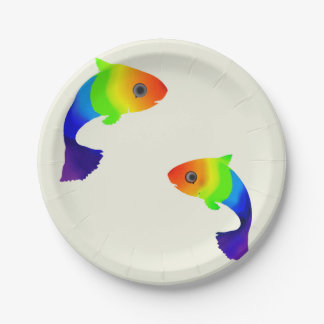 Regenboogvis Borden Papieren Bordje