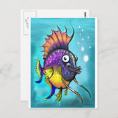 Regenboogvis Briefkaart (Voorkant / Achterkant)