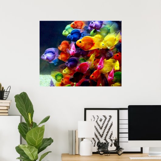 Regenboogvis Poster (Thuiskantoor)