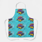 Regenboogvis Schort (Voorkant)