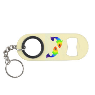 Regenboogvis Sleutelring Flesopener Mini Flessenopener