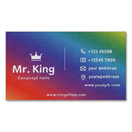 RegenboogVisitekaartje Magnetisch Visitekaartje