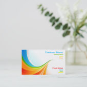 Regenboogvisitekaartje Visitekaartje (Staand voorkant)