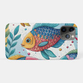 Regenboogvissen in het onderwater Case-Mate iPhone case (Achterkant (horizontaal))