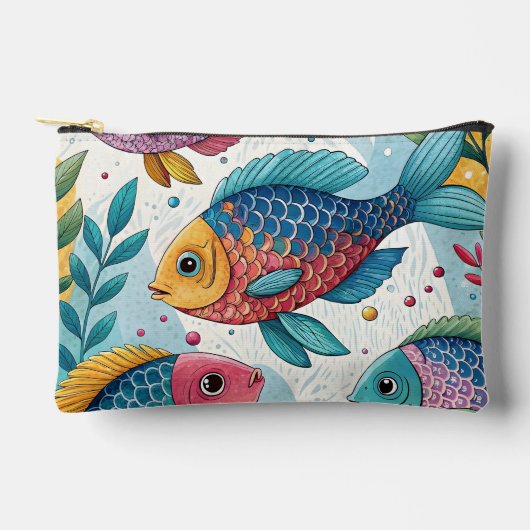 Regenboogvissen in het onderwater etui (Voorkant)