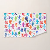 Regenboogvisserij Waterverf onder Zee Bad Handdoek (Handdoek)