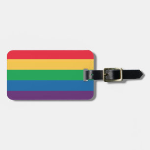 Regenboogvlag Bagagelabel