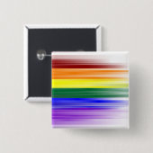 Regenboogvlag Buttonnen Vierkante Button 5,1 Cm (Voorkant /achterkant)