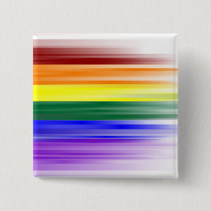 Regenboogvlag Buttonnen Vierkante Button 5,1 Cm