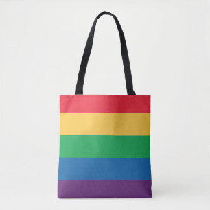 Regenboogvlag Canvas tas