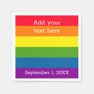 regenboogvlag | Gay Pride | Gepersonaliseerd Servet
