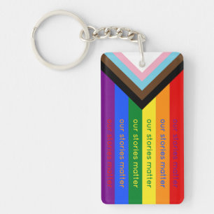 Regenboogvlag Gay Pride Intersektie Sleutelhanger