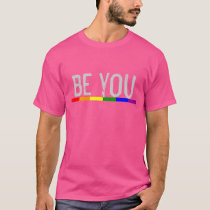 Regenboogvlag Gay Pride wees jij T-shirt