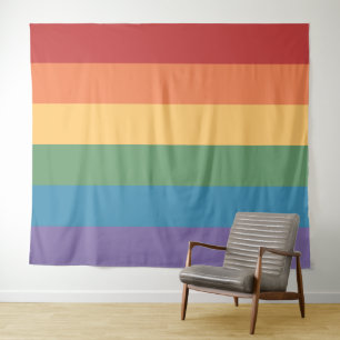 Regenboogvlag Heren extra groot LGBT Wandkleed