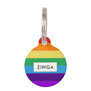 Regenboogvlag Huisdierpenning