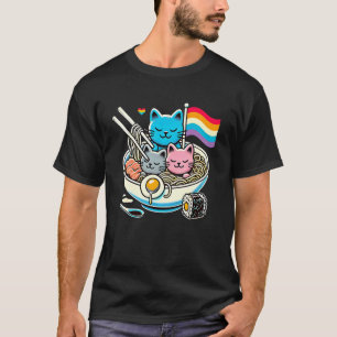 Regenboogvlag Katten Ramen LGBTQ Gay Pride Maand K T-shirt
