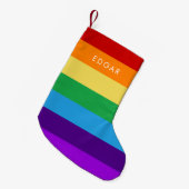 Regenboogvlag Kleine Kerstsok (Voorkant (Hangend))