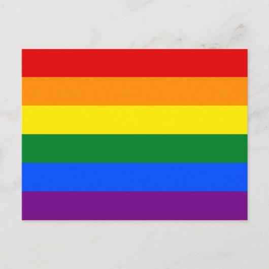 Regenboogvlag (LGBT) Briefkaart (Voorkant)