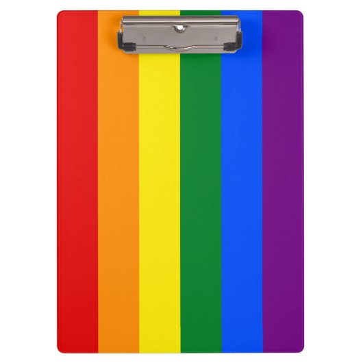 Regenboogvlag (LGBT) Klembord (Voorkant)