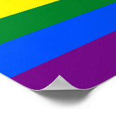 Regenboogvlag (LGBT) Poster (Hoek)