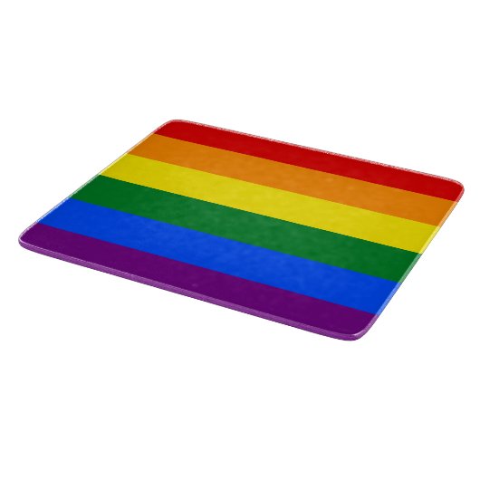 Regenboogvlag (LGBT) Snijplank (Hoek)