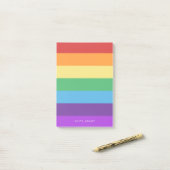 Regenboogvlag Post-it® Notes (Op bureau)