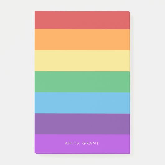 Regenboogvlag Post-it® Notes (Voorkant)