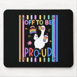 Regenboogvlag Pret Feest van de Trots Gans Muismat