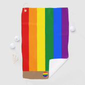 Regenboogvlag & Pride Golfing monogrammed/LGBT Golfhanddoek (Insitu)
