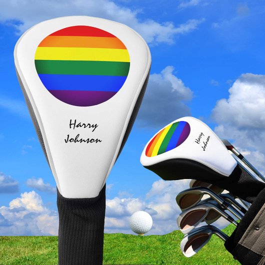 Regenboogvlag & Pride Golfing monogrammed/LGBT Golfheadcover