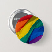 Regenboogvlag Ronde Button 5,7 Cm (Voorkant /achterkant)