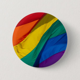 Regenboogvlag Ronde Button 5,7 Cm