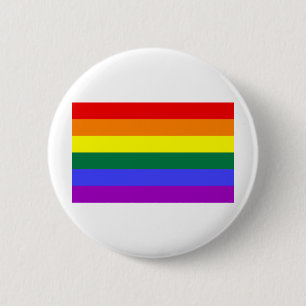 Regenboogvlag Ronde Button 5,7 Cm