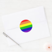 Regenboogvlag Ronde Sticker (Envelop)