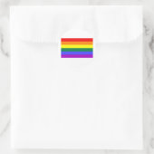 Regenboogvlag Ronde Sticker (Tas)