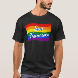 Regenboogvlag San Francisco Gay Pride LGBT LGBTQ T-shirt