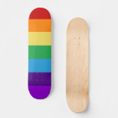 Regenboogvlag Skateboard (Voorkant)