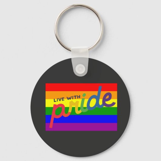 regenboogvlag sleutelhanger (Voorkant)