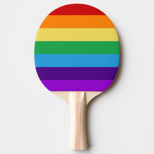 Regenboogvlag Tafeltennisbatje (Voorkant)