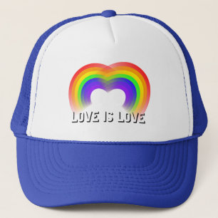 Regenboogvlag trots en gelijkheid Liefde is liefde Trucker Pet
