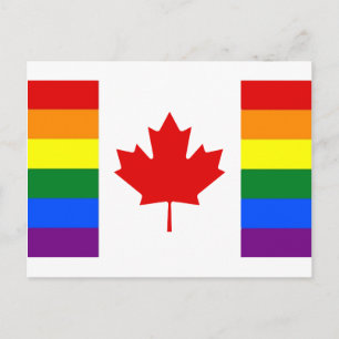 Regenboogvlag van Canada Briefkaart