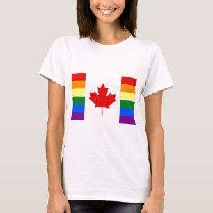 Regenboogvlag van Canada T-shirt