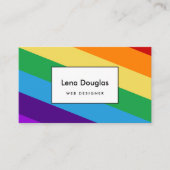 Regenboogvlag Visitekaartje (Voorkant)