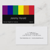 Regenboogvlag Visitekaartje (Voorkant / Achterkant)