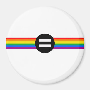 Regenboogvlag voor homo-emancipatie magneet