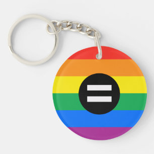 Regenboogvlag voor homo-emancipatie sleutelhanger