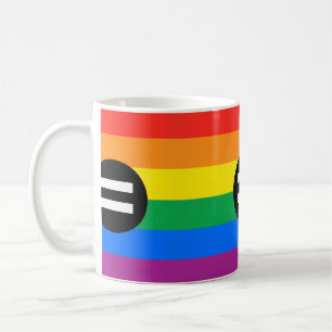 Regenboogvlag voor homo's koffiemok